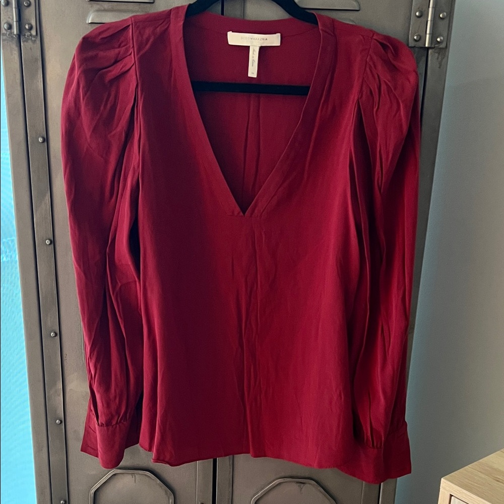 BCBG Max Azria V-Neck Blouse